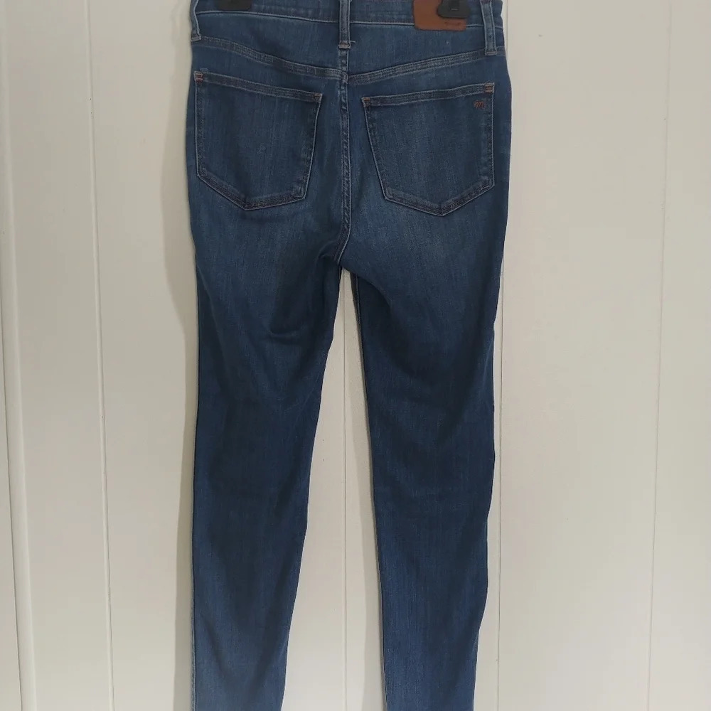 Madewell Women's 10 Inch High Rise Skinny Stretch Denim Jeans Size 27 - Picture 3 of 7